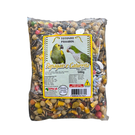 Papagaio e caturrita terra sul 500gr