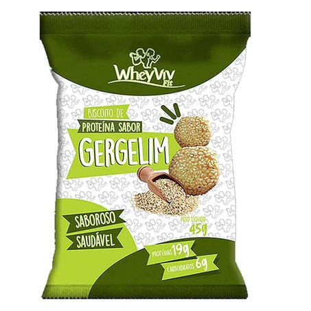Biscoito Proteico Wheyviv Gergelim 45g