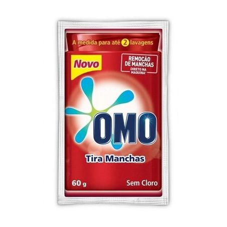 TIRA MANCHAS OMO EM S/CLORO SACHE 60G