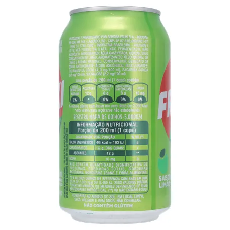 BEBIDA FRUKI SABOR LIMÃO LATA 350ML 360-26