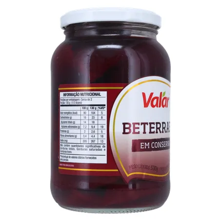 Beterraba valar 330g 360-31