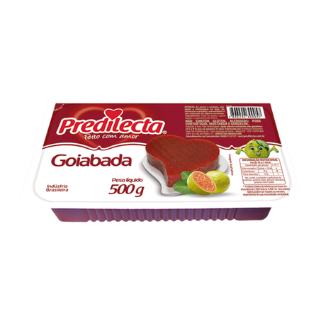Goiabada Predilecta 500g Trad. 0020 Pote Retang.