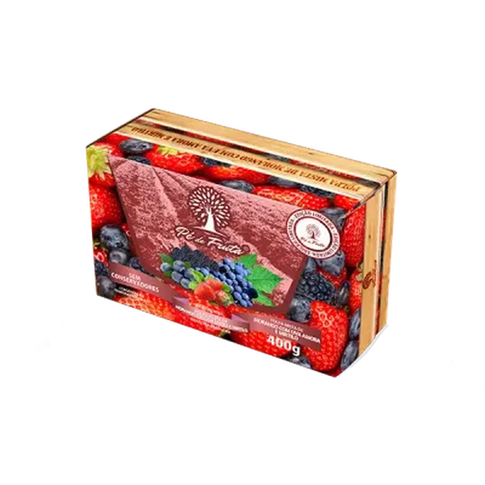 Pé De Fruta Polpa De Frutas Vermelhas 400g Congelado