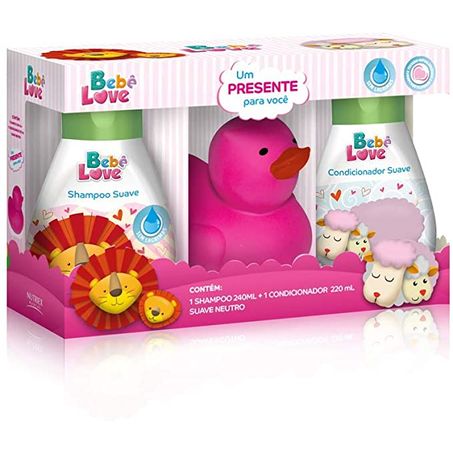 Sh Nutriex 240ml + Cond 220ml Bebê Love Rosa
