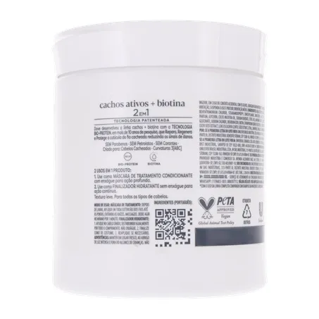 Máscara De Tratamento Dove Cachos + Biotina 500g 360-16