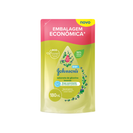 Sabonete Líquido Infantil Johnsons Baby Lavanda  Refil 180ml