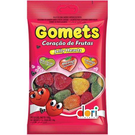 Gomets dori jelly hearts 150g