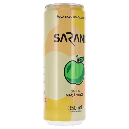 ÁGUA SABORIZADA COM GÁS SARANDI MAÇA VERDE LATA 350ML 360-33