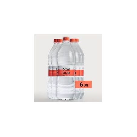 Água mineral bamboo com gás 1.5l