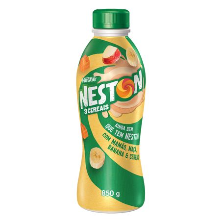 IOGURTE PARCIALMENTE DESNATADO MAMÃO, MAÇÃ, BANANA E CEREAIS NESTLÉ NESTON