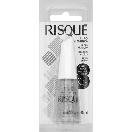 Esmalte Risqué 8ml - Glitter - As Mil Purpurinas