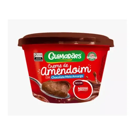 Creme amendoim meio amargo guimarães 200g