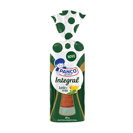 Pão Panco Sabores Do Mundo Integral Azeite e Ervas 380g 
 