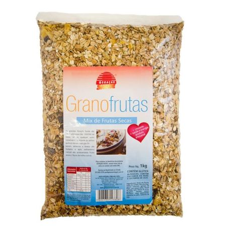 GRANOLA GERACAO SAUDE GRANO FRUTAS 1KG