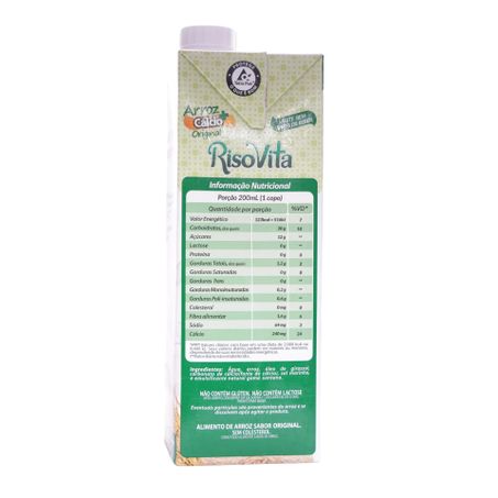 Bebida de Arroz Risovita Original Caixa 1L 360-14