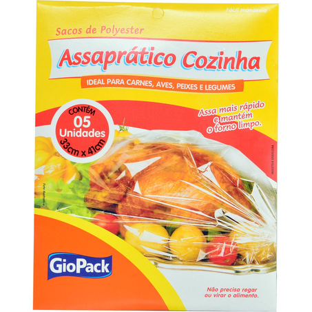 Saco Assaprático Cozinha GioPack Com 5 Sacos