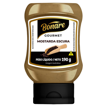 Mostarda Gourmet Bonare 190g - Escura
