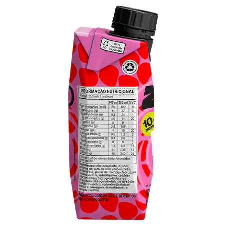 Bebida Láctea UHT Berry Beat Zero Lactose Piracanjuba Zquad Caixa 250ml 360-1