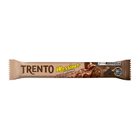 Wafer recheado massimo brownie trento 25g