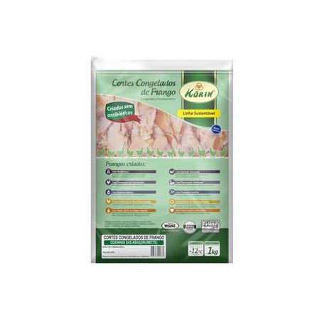 Coxinha Da Asa Frango Congelada Korin Embalagem 1KG