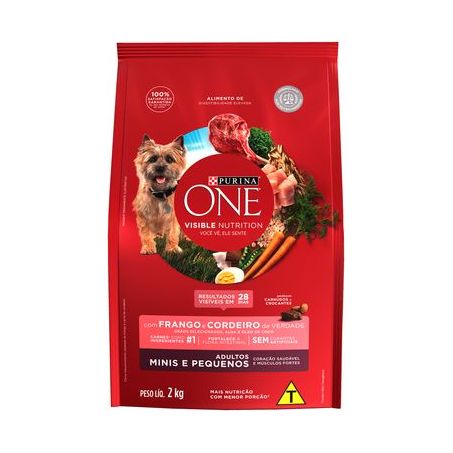 Racao purina one caes rp carne cord 2kg