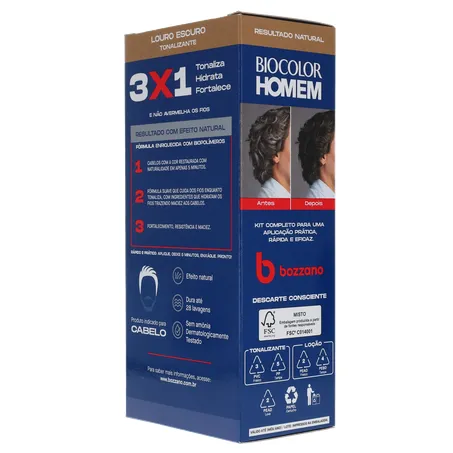 Tonalizante biocolor homem bozzano louro 360-23