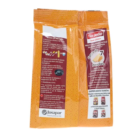 MISTURA BOLO TIO JOÃO LARANJA 270G 360-17
