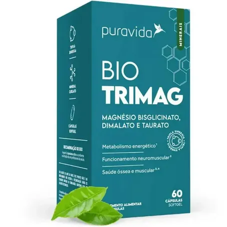 Puravida Suplemento Bio Trimag 60 Cápsulas