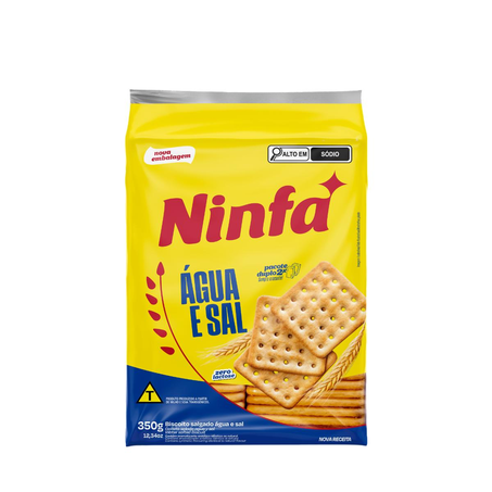 Biscoito Ninfa 350g - Água e Sal