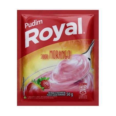 PUDIM ROYAL MORANGO 50G