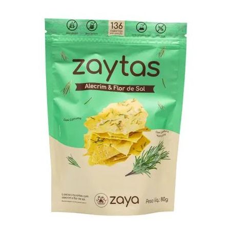 Biscoito Zaytas Alecrim e Flor de Sal 80g