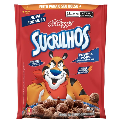 Cereal Kelloggs Sucrilhos Power Pops Chocolate 90g