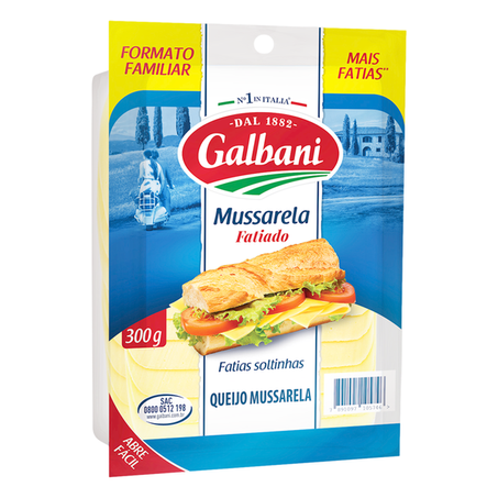 Queijo galbani mussarela 300g