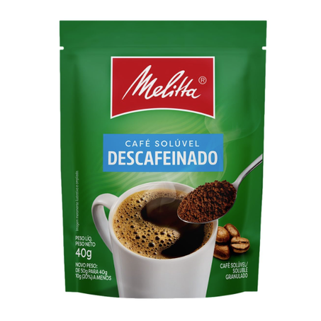 CAFE MELITTA SOLUVEL 40G DESCAFEINADO SACHE