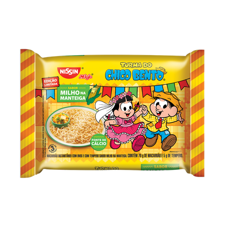 ESPAGUETE NISSIN CHICO BENTO MILHO MANTEIGA 70 G  