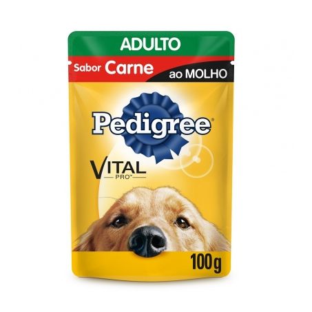 RACAO P/CAO UMIDA ADUL CARNE PEDIGREE 100G