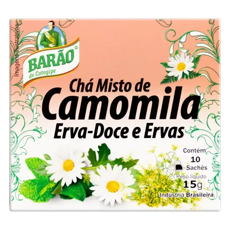 Cha barao camomila erva doce e ervas 15g