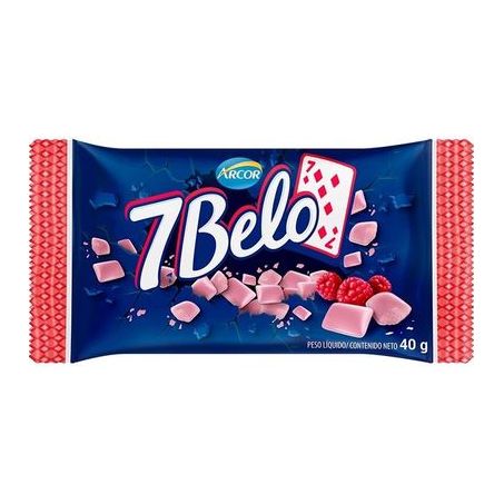 Bala arcor 7 belo framboesa 40g