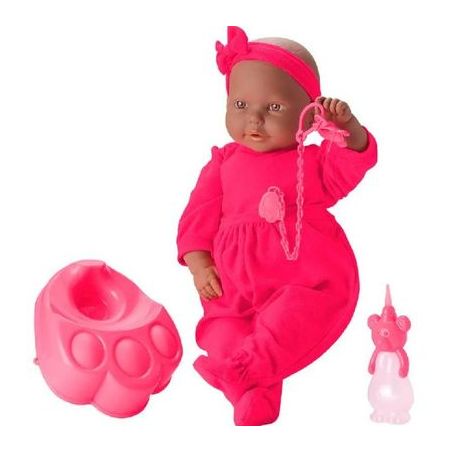 BONECA NEW MINI BEBE MANI XIXI NEGRA