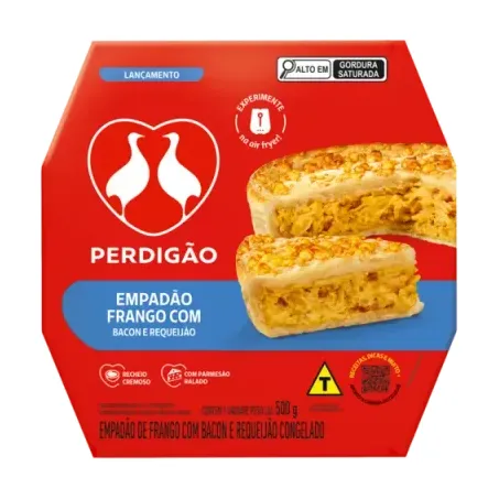 EMPADAO PERDIGAO FRANGO C/ BACON E REQUEIJAO 500G