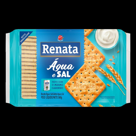 BISCOITO RENATA ÁGUA E SAL PC 360G