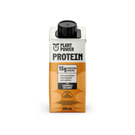SHAKE PROTEIN CARAMELO 250ML - PLANT POWER