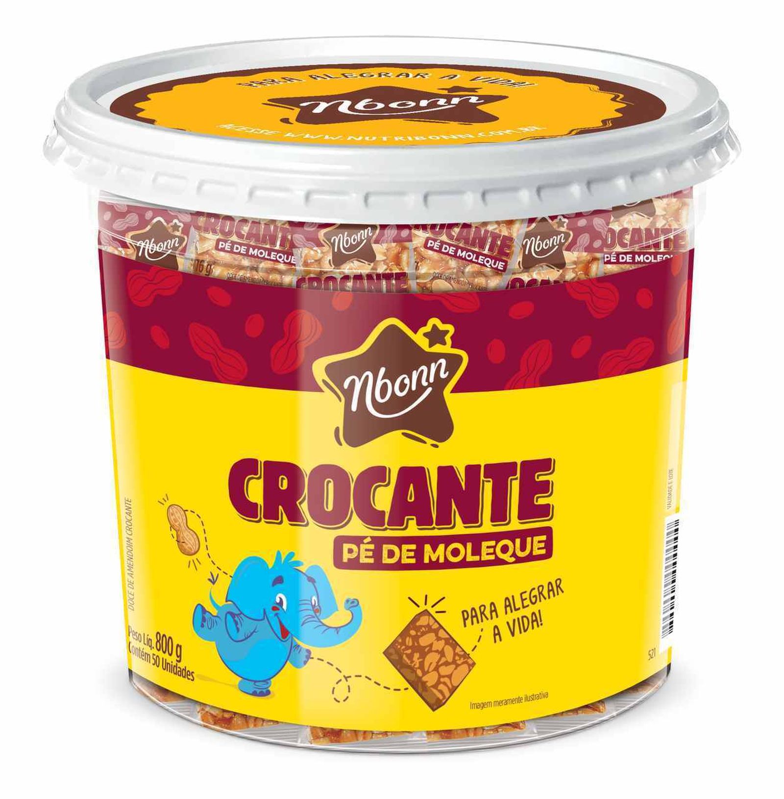 Pe de moleque crocante nbonn 1.05kg