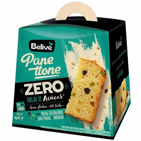 Panetone de Frutas sem Glúten 420 g - Belive