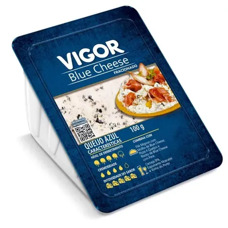 Queijo azul gorgozola fracionado vigor 100g