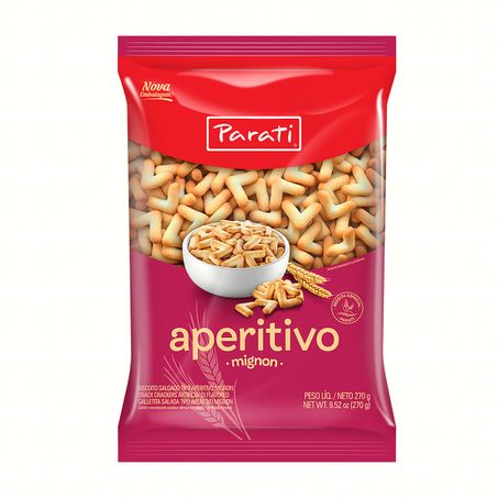 Biscoito aperitivo mignon parati