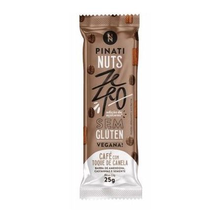 BARRA DE NUTS PINAT ZERO 25G CAFE 