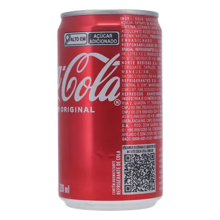 Refrigerante Coca Cola Original Lt 220ml 360-6