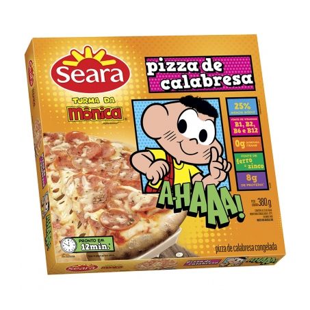 Pizza Seara Turma Da Mônica Calabresa 380G