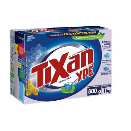 Sabão em pó tixan ypê primavera cx 800g